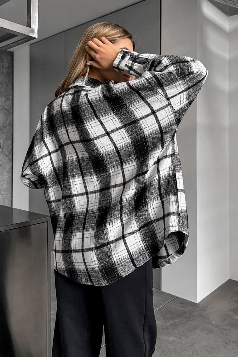 Modern Contemporary Plaid Overshirt