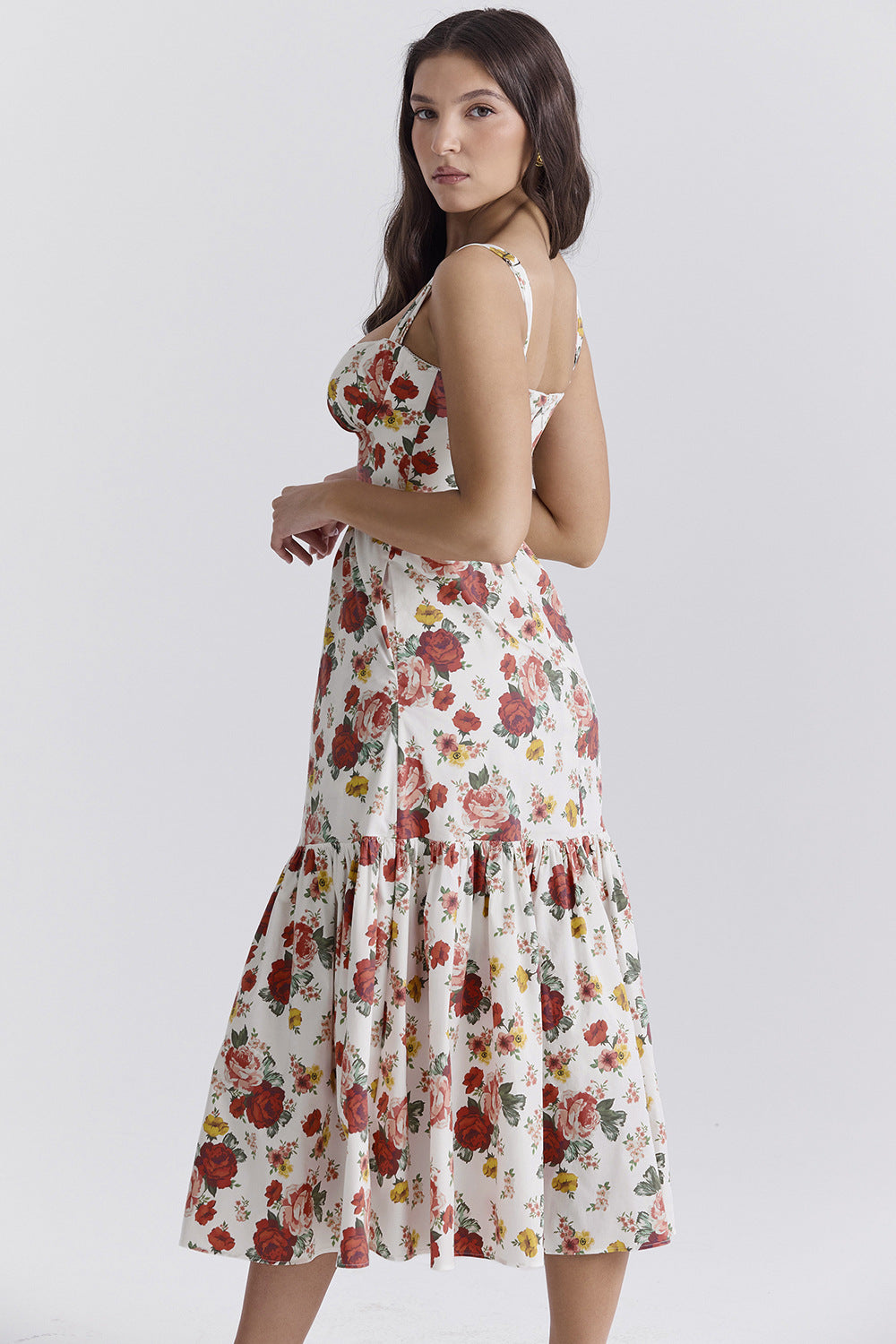 Floral Printed Sleeveless Sundress