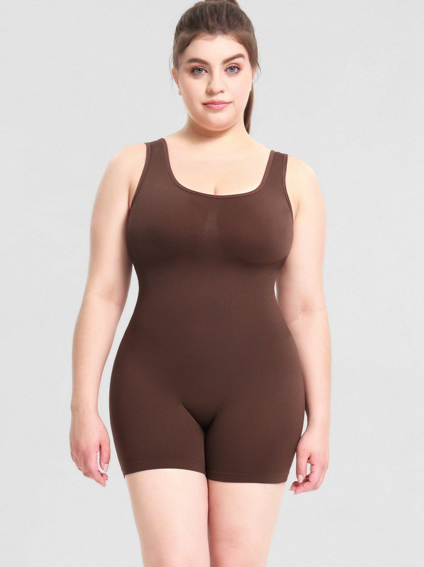 Bruin Plus Size Tummy Control Romper Bodysuit 