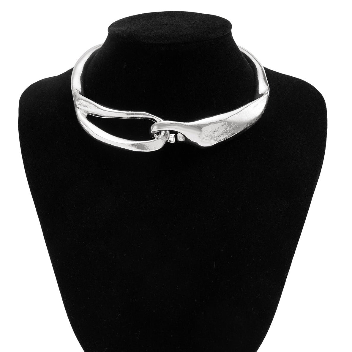 Moderne gesplitste onregelmatige geometrie choker ketting 