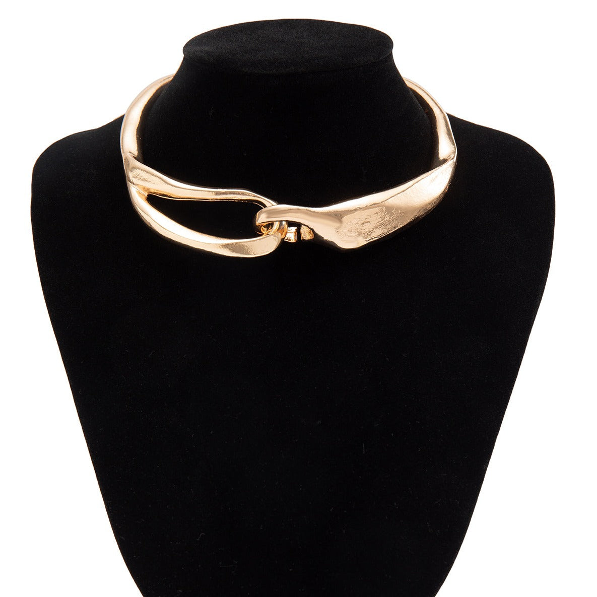 Moderne gesplitste onregelmatige geometrie choker ketting 