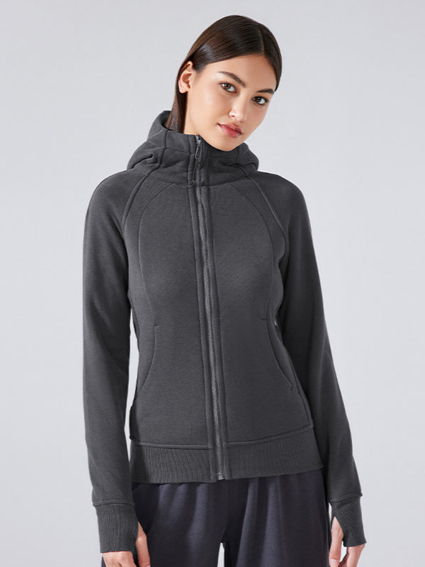 Damen-Kapuzenpulli mit Reißverschluss Sportlich lässige Sweatjacke