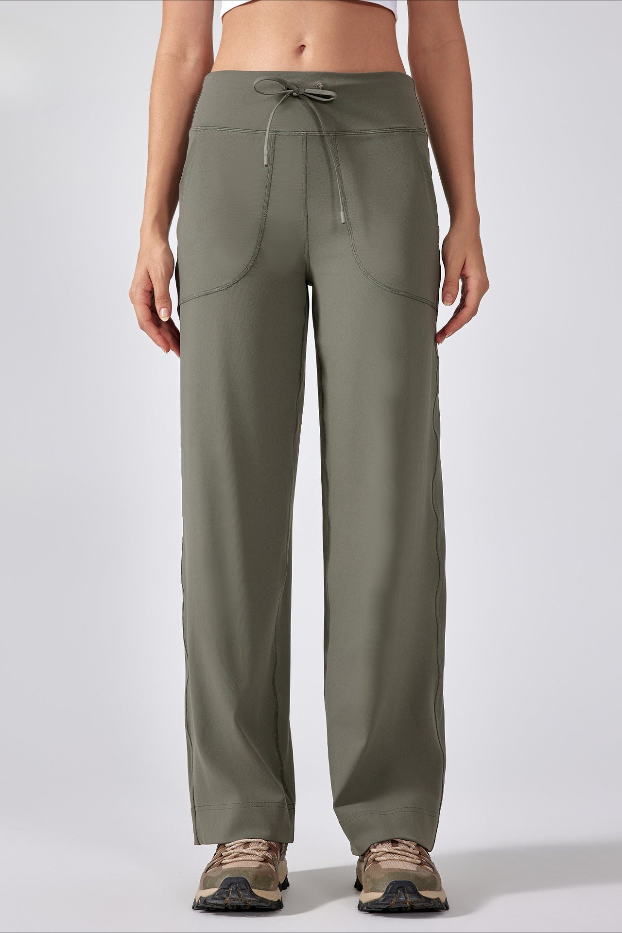 Classic Comfortable Wide-Leg Drawstring Pants